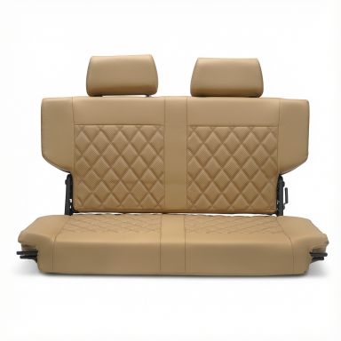 Caballo Fold & Tumble Rear Bench Seat | Cashew Diamond | 66-77 Ford Bronco